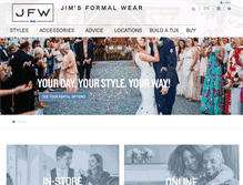 Tablet Screenshot of jimsformalwear.com